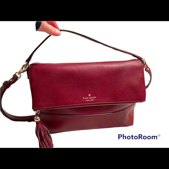 Kate Spade New York leather Southport Avenue Maria top handle crossbody - Picture 1 of 14